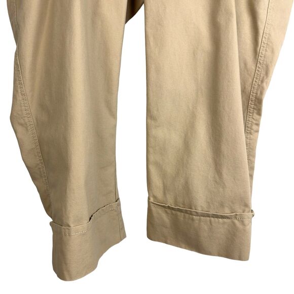 Old Navy Maternity Low Rise Stretch Cropped Ankle‎ Cream Pull-on Pockets Pants - Picture 4 of 9